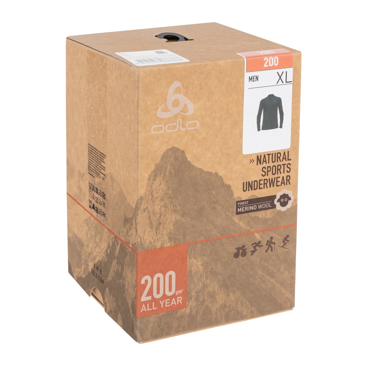 Koszulka termoaktywna Odlo Merino 200 Base Layer Half-Zip - Black