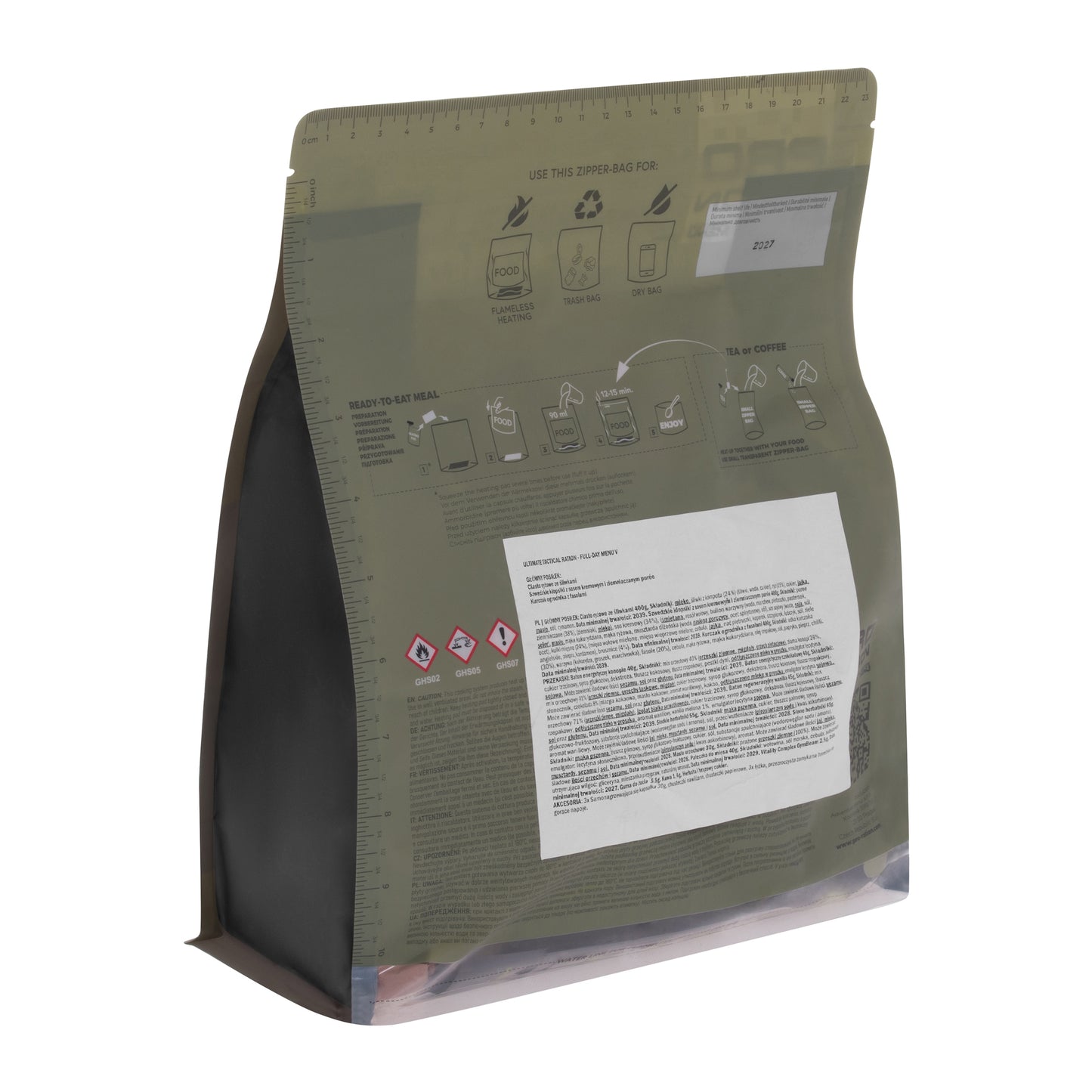 Racja żywnościowa Pro Ration Ultimate Tactical Ration Full-Day Menu V
