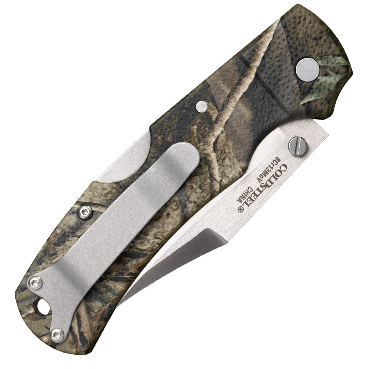 Nóż składany Cold Steel Double Safe Hunter Camo Metal Clip 8Cr13MoV
