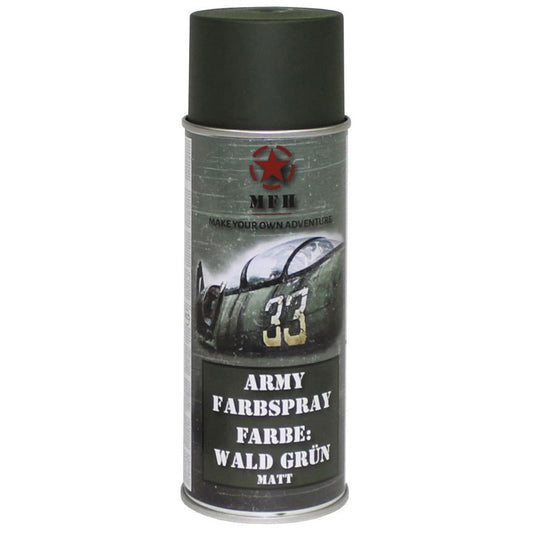 Farba wojskowa w sprayu MFH 400 ml - Forest Green (RAL6031)
