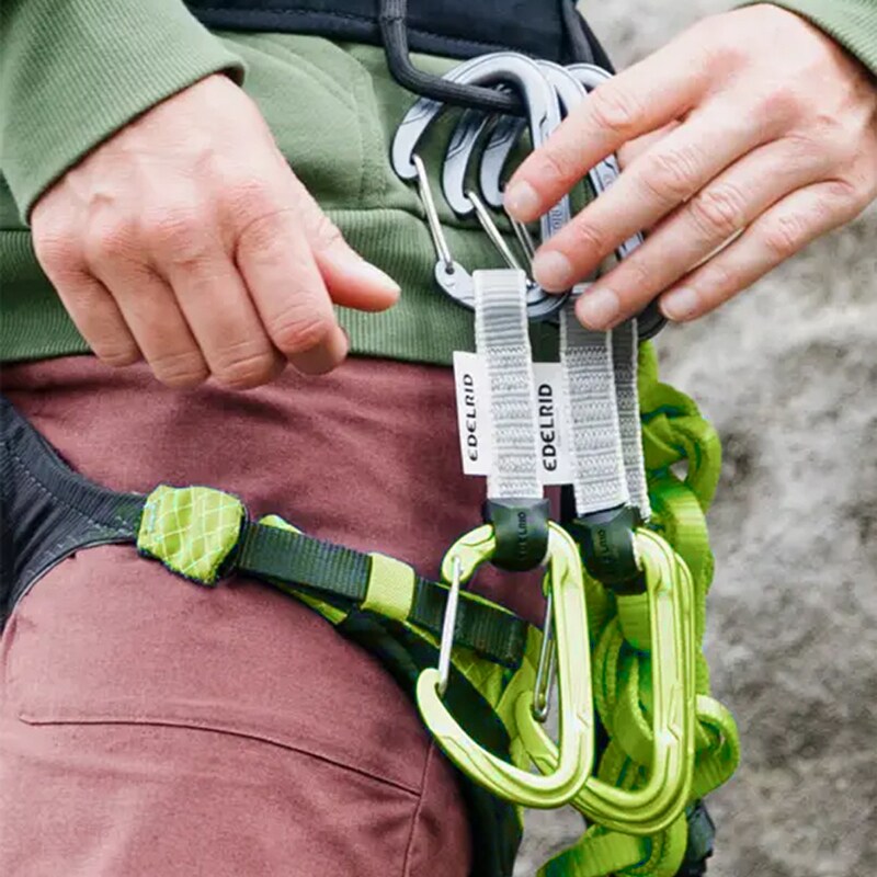 Zestaw 6 ekspresów wspinaczkowych Edelrid Pure Wire 10 cm - Slate/Oasis