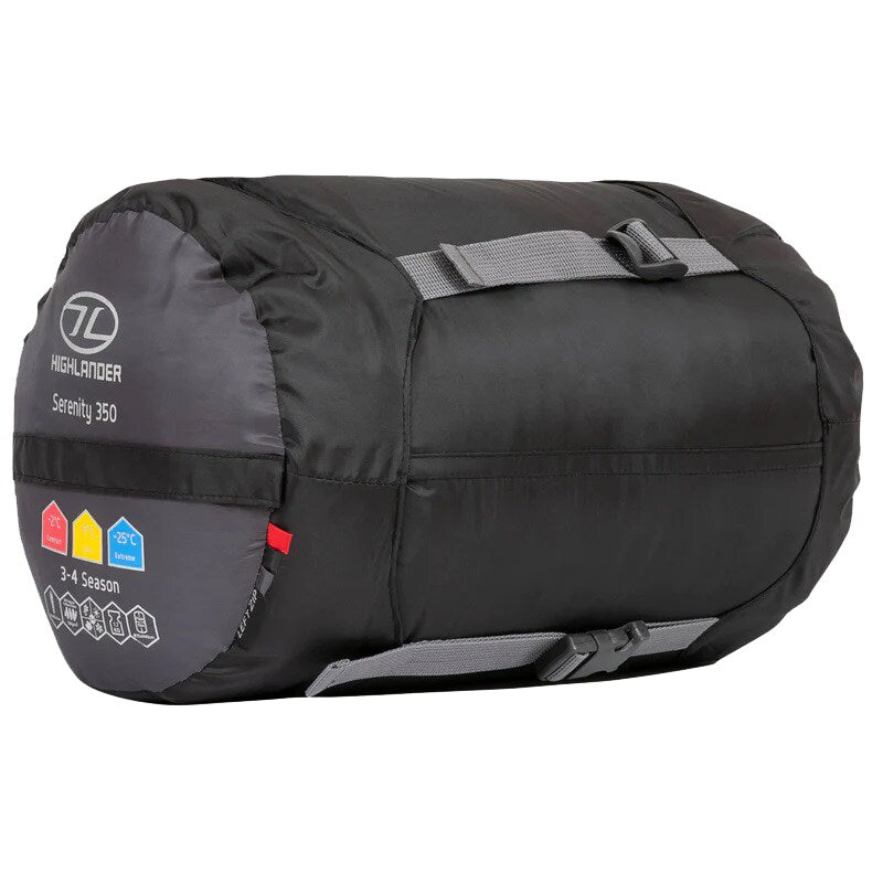 Śpiwór Highlander Outdoor Serenity Mummy 350 - Charcoal