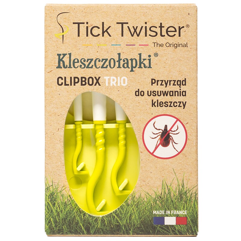 Kleszczołapki Tick Twister Clipbox Trio - Green
