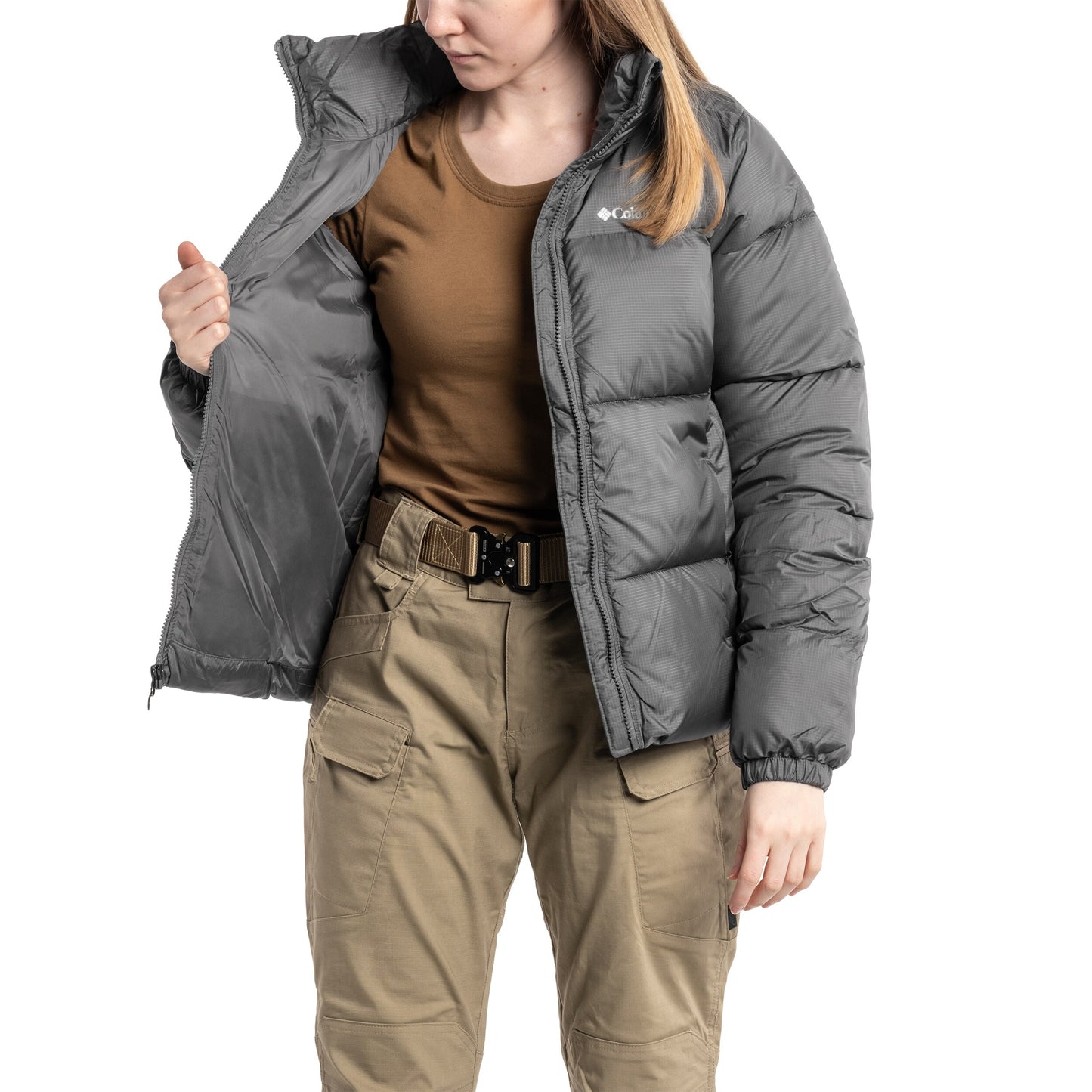 Kurtka damska Columbia Puffect Jacket - City Grey