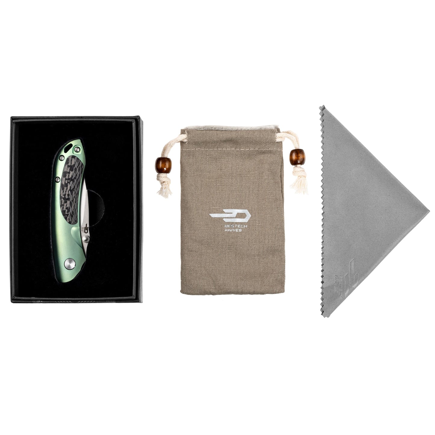 Nóż składany Bestech Knives Junzi - Green