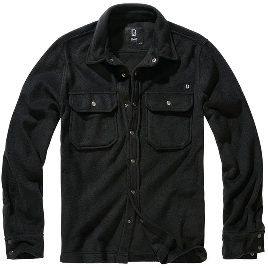 Koszula Brandit Jeff Fleece Long Sleeve - Black