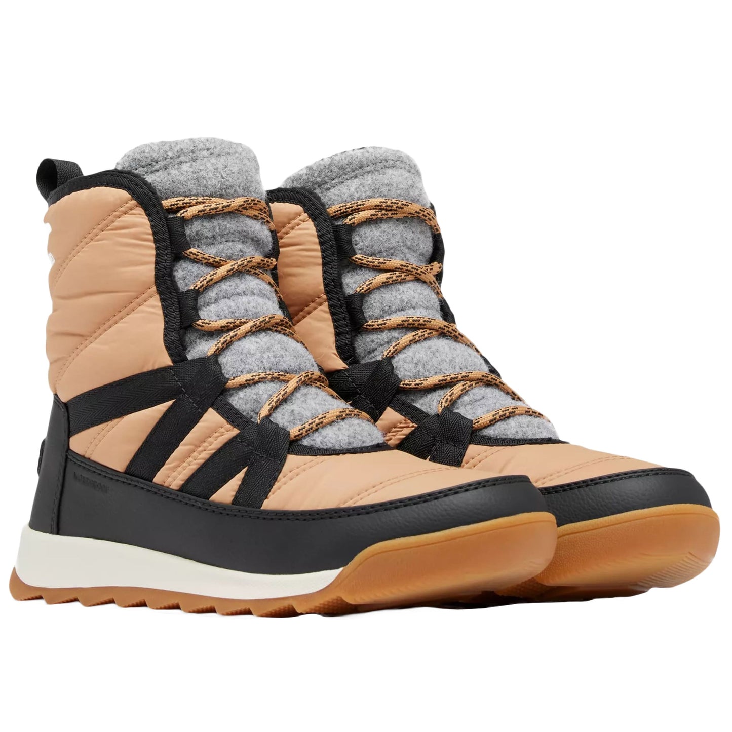 Buty damskie Sorel Whitney II Plus Lace WP - Tawny Buff/Black