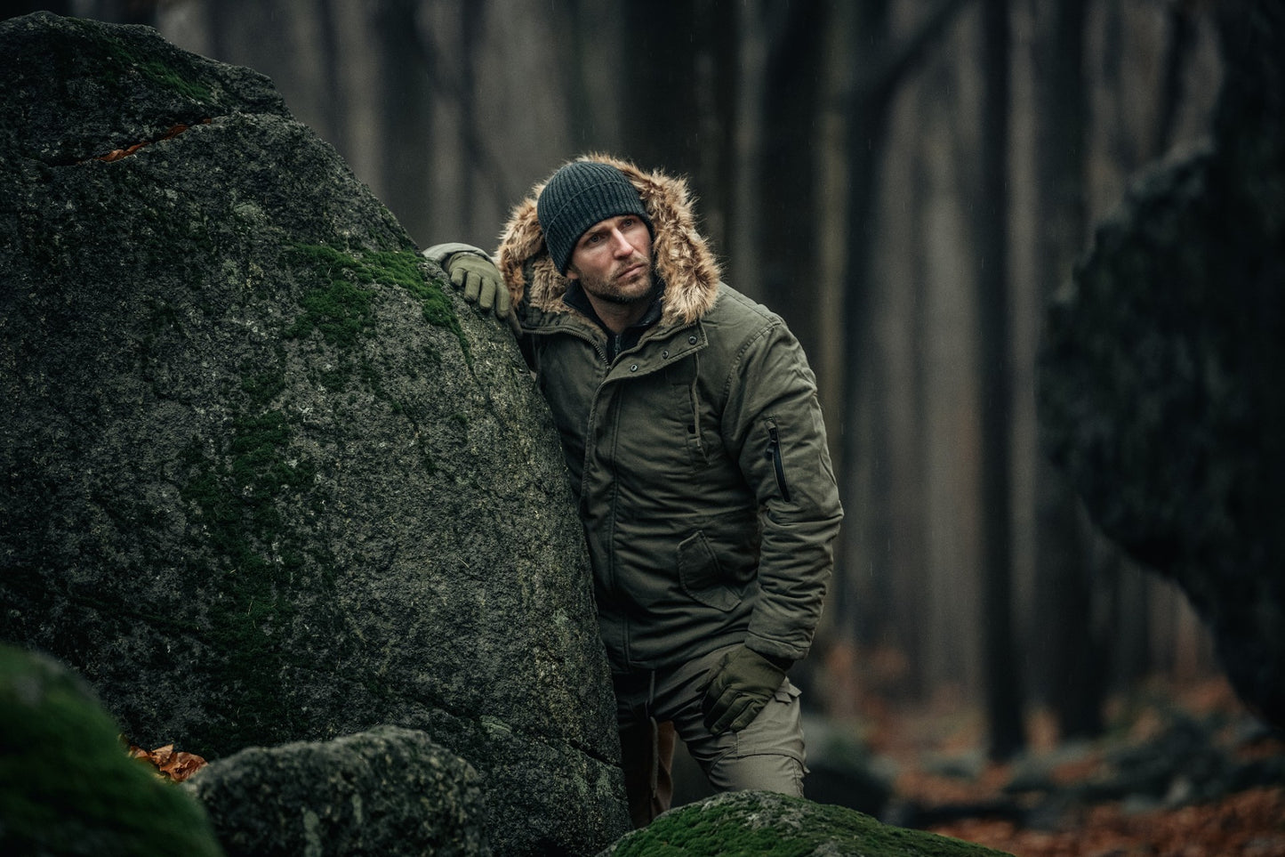 Kurtka Military Wear Fish Tail Parka - Olive