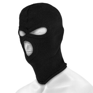 Kominiarka Mil-Tec Fine-Ribbed z 3 otworami - Black