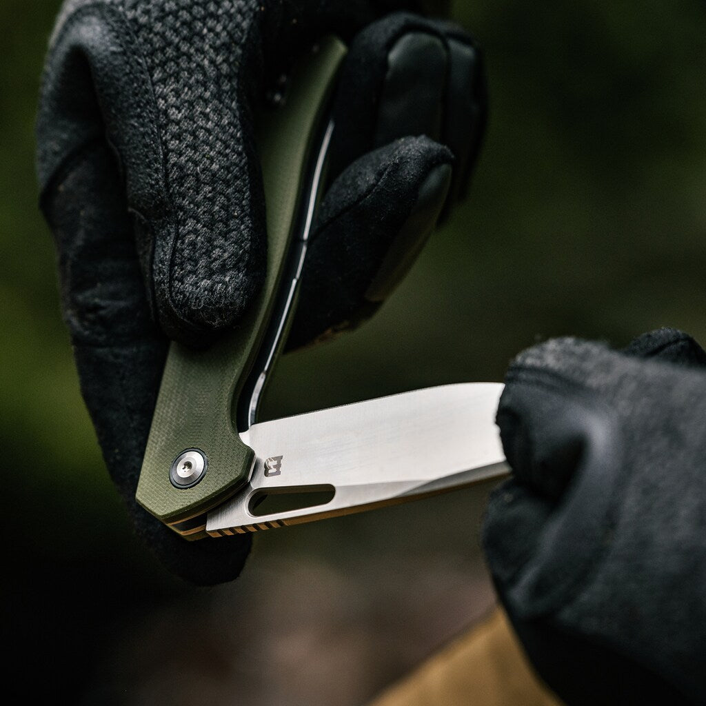 Nóż składany Badger Outdoor D2 Orix - Green