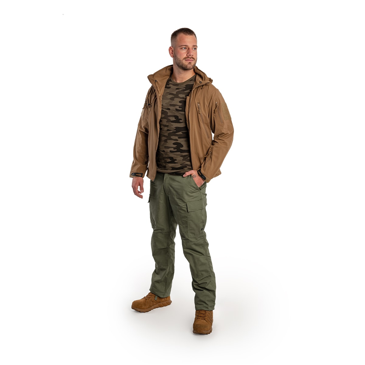Kurtka Helikon Trooper StormStretch Softshell - Coyote