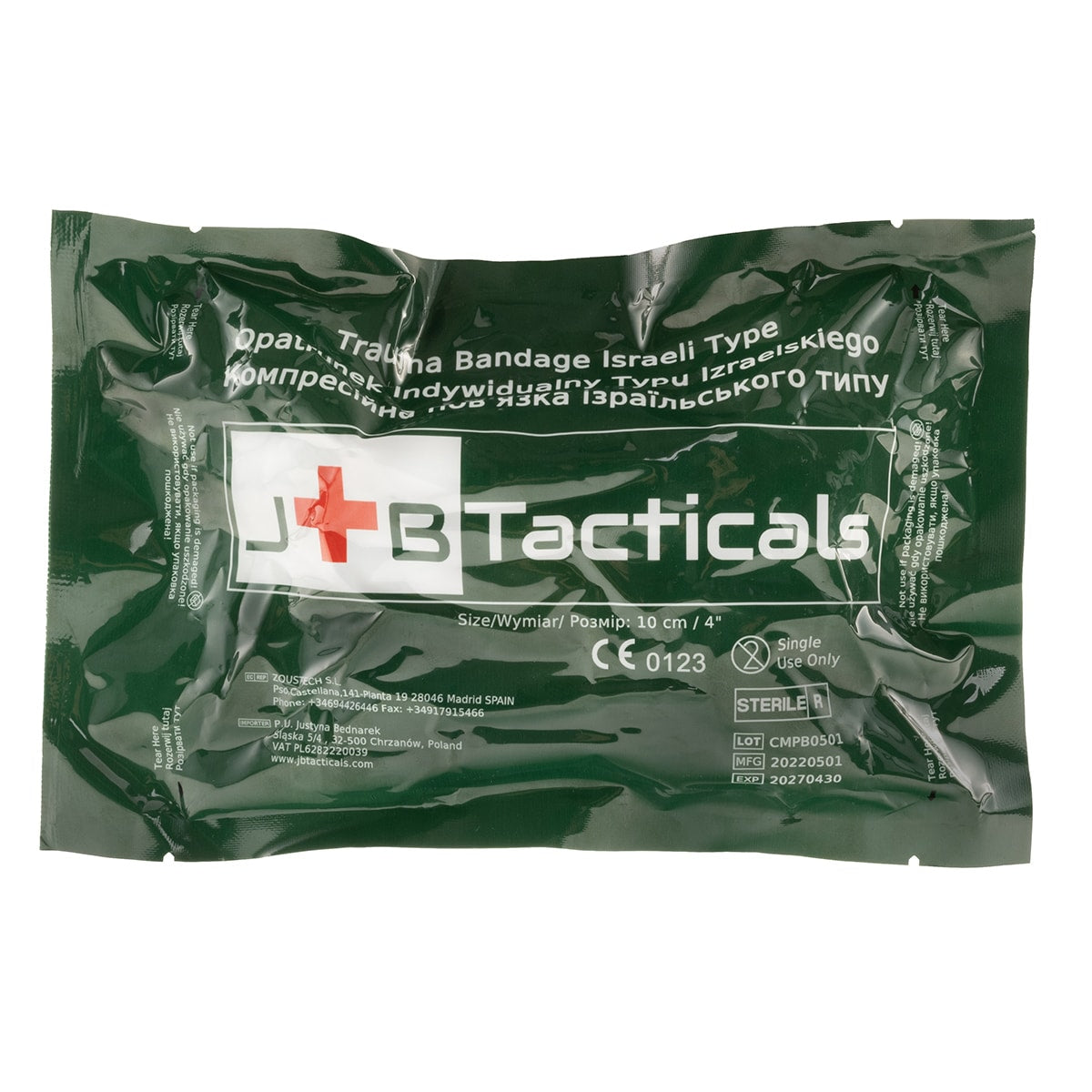 Opatrunek indywidualny JB Tacticals Typ Izraelski 10 cm