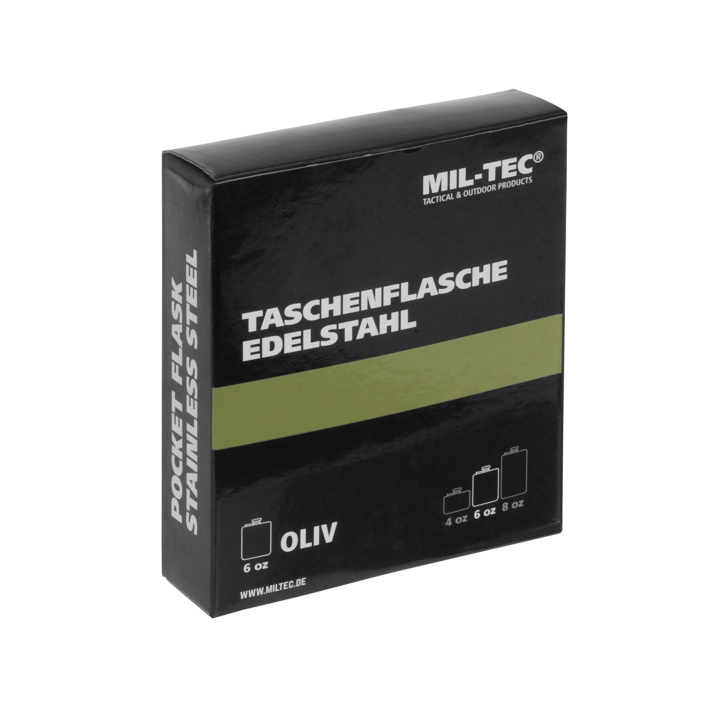 Piersiówka Mil-Tec 170 ml - Olive