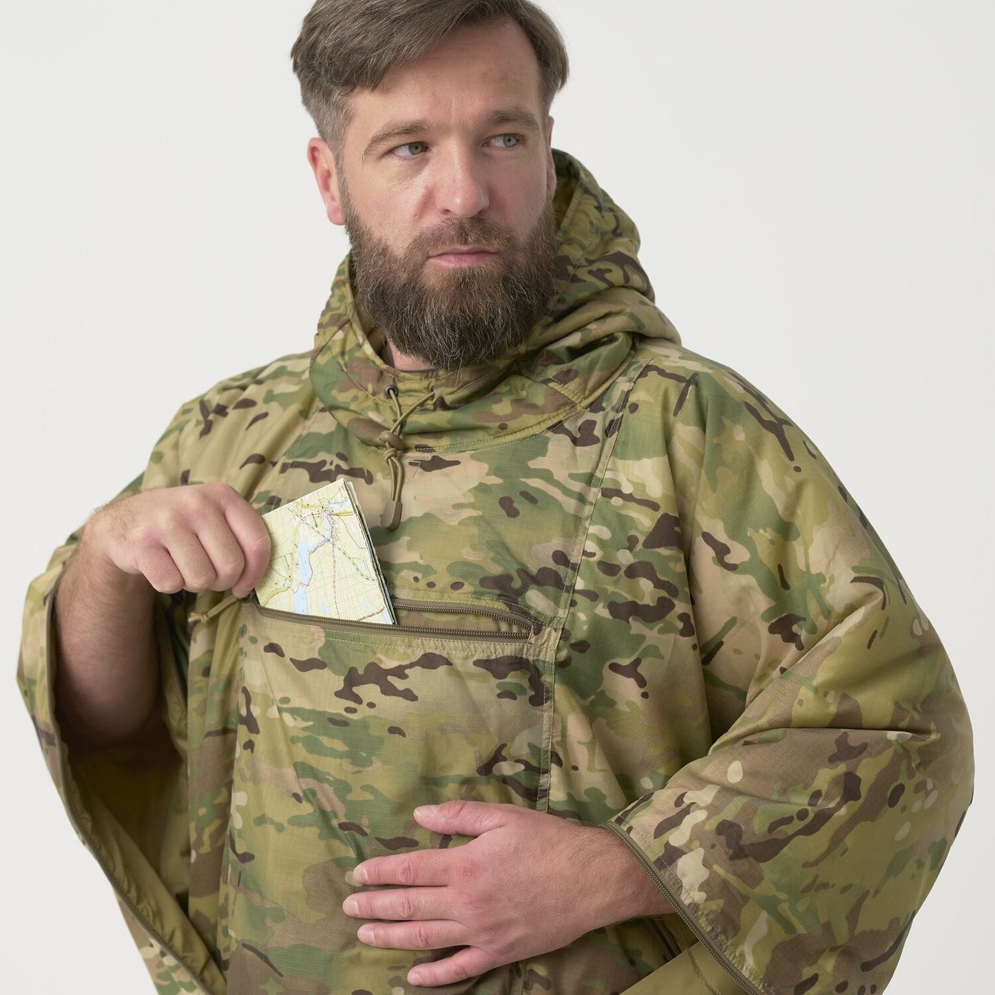 Ponczo Helikon Swagman Roll Climashield Apex z funkcją śpiwora - MultiCam