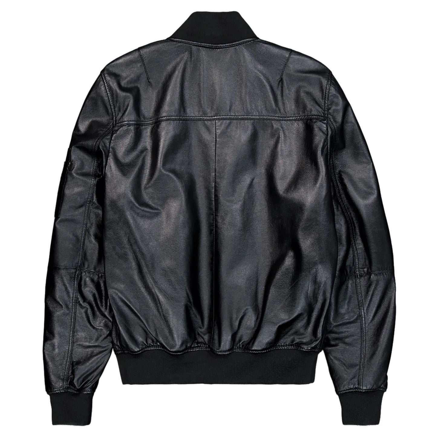 Kurtka Alpha Industries MA-1 Leather Bomber - Black