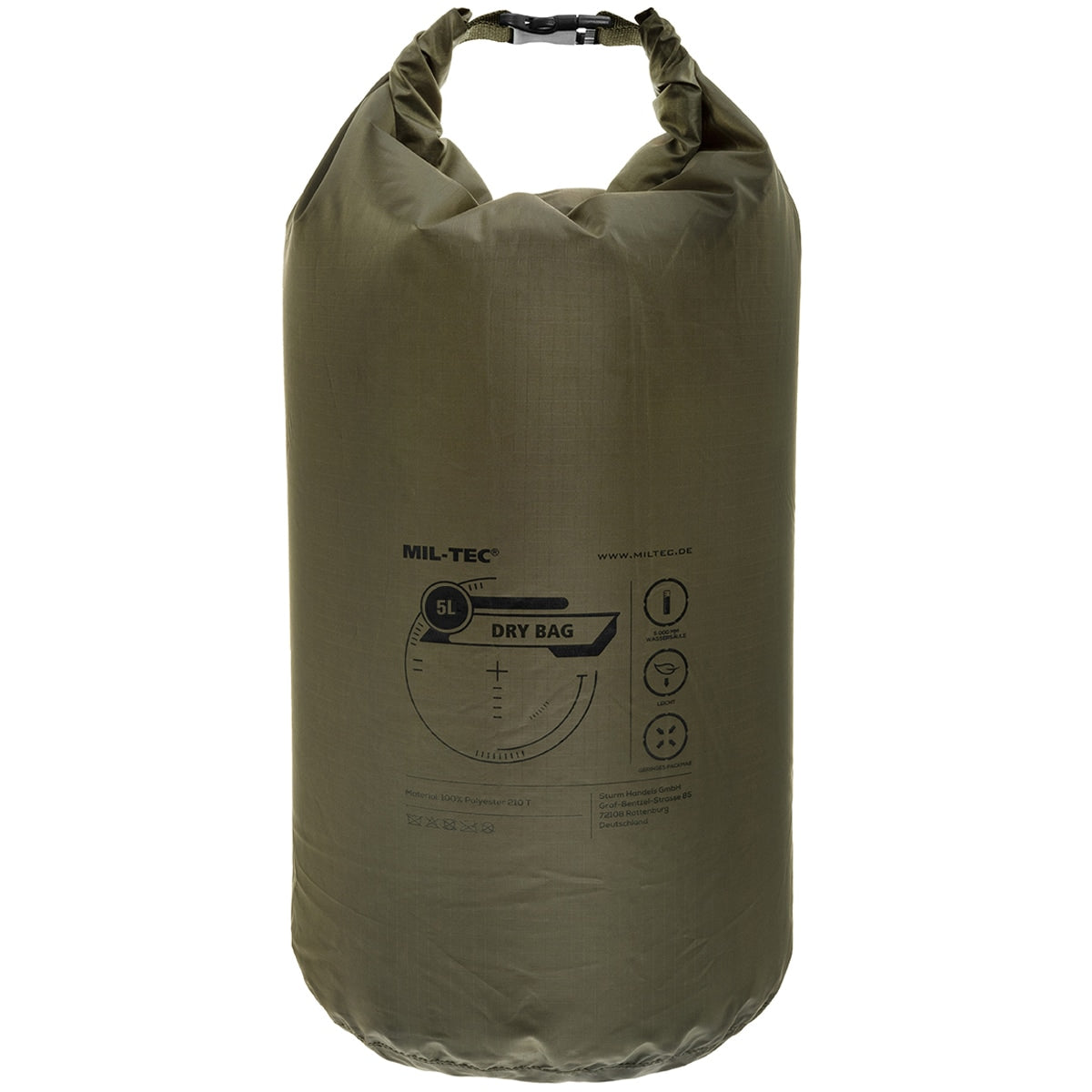 Worek wodoodporny Mil-Tec Drybag 5 l - Olive