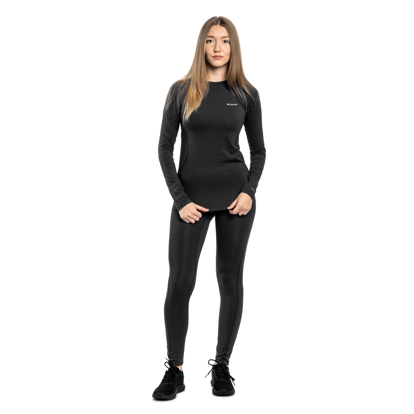 Legginsy termoaktywne damskie Columbia Omni-Heat Midweight Baselayer Tights - Black