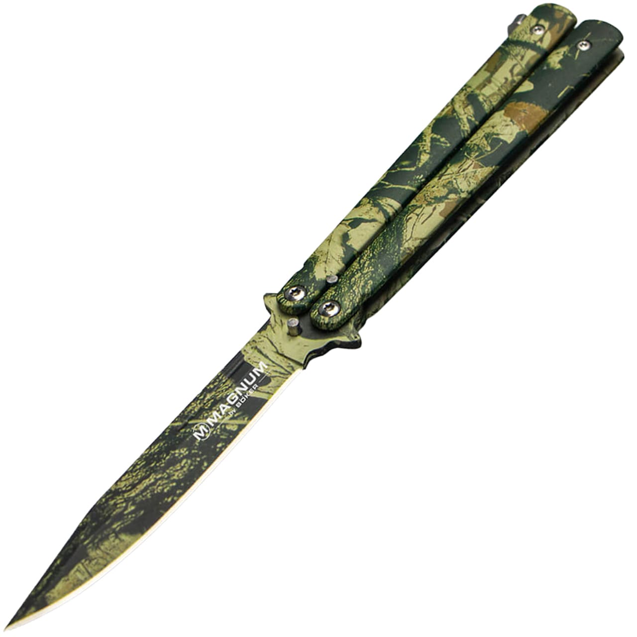 Nóż składany motylek Boker Magnum Balisong Camo