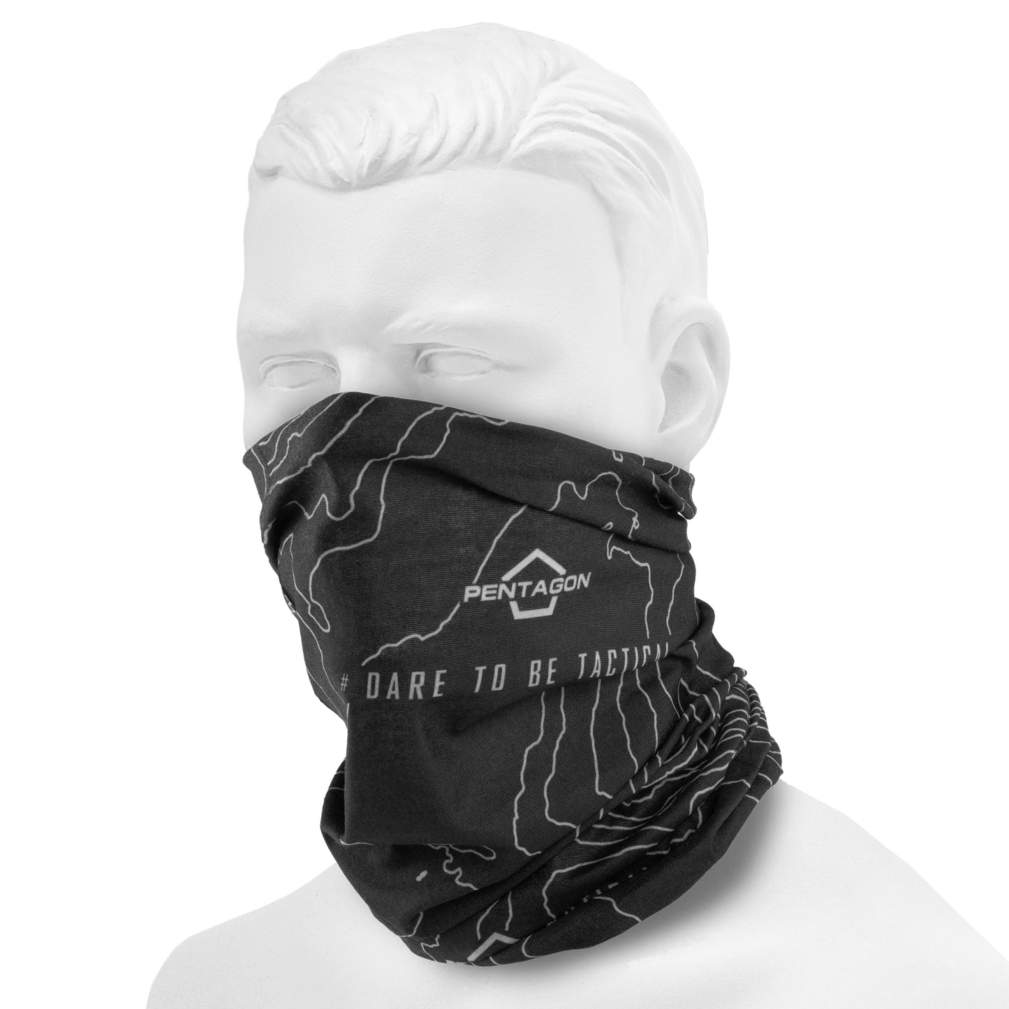 Chusta ochronna Pentagon Skiron Topographic Map Black