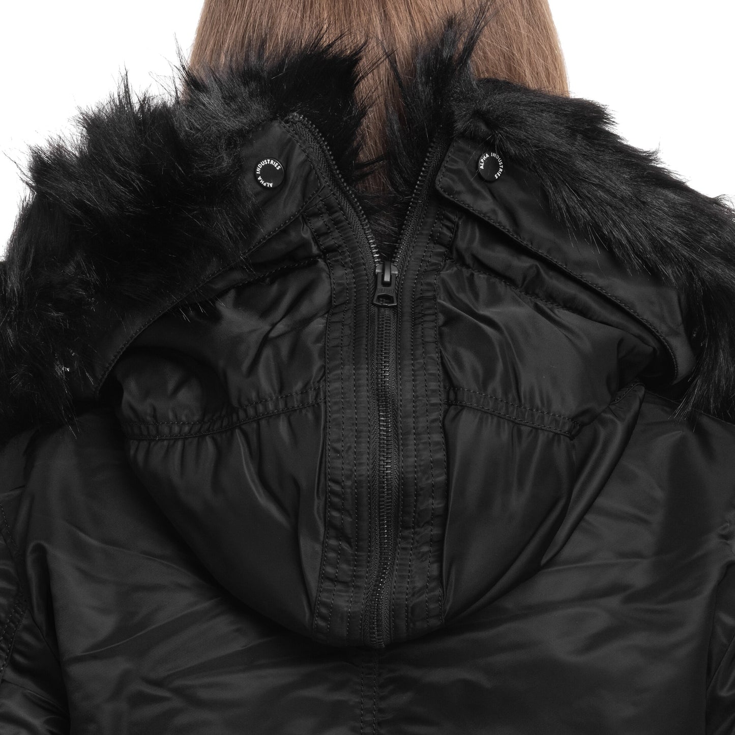 Kurtka damska Alpha Industries Long Fishtail - Black