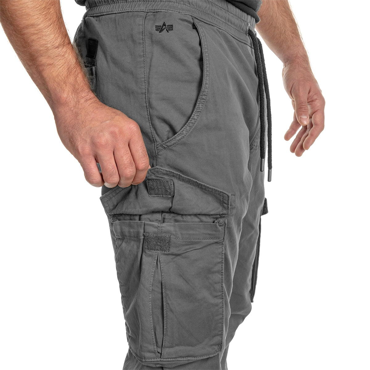 Spodnie Alpha Industries Cotton Twill Jogger - Grey/Black