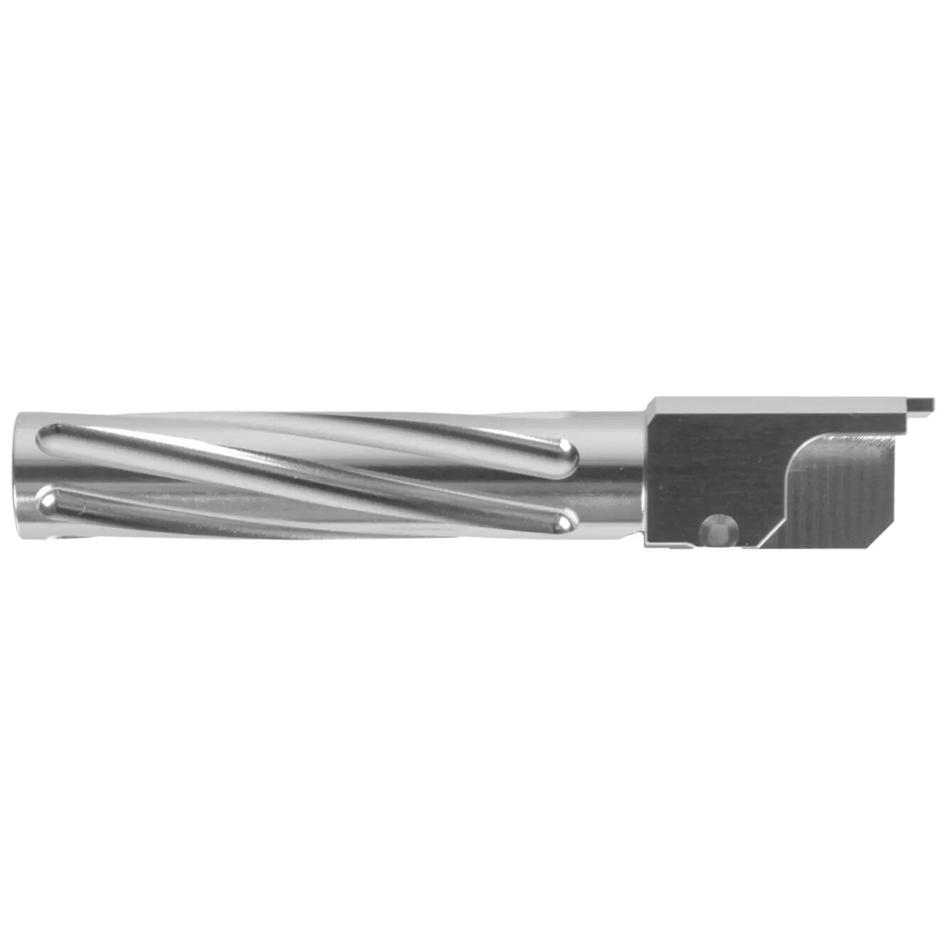 Lufa zewnętrzna Nine Ball Non-Recoiling Fixed Twisted do replik Tokyo Marui Glock G19 gen.3, gen.4 - Silver