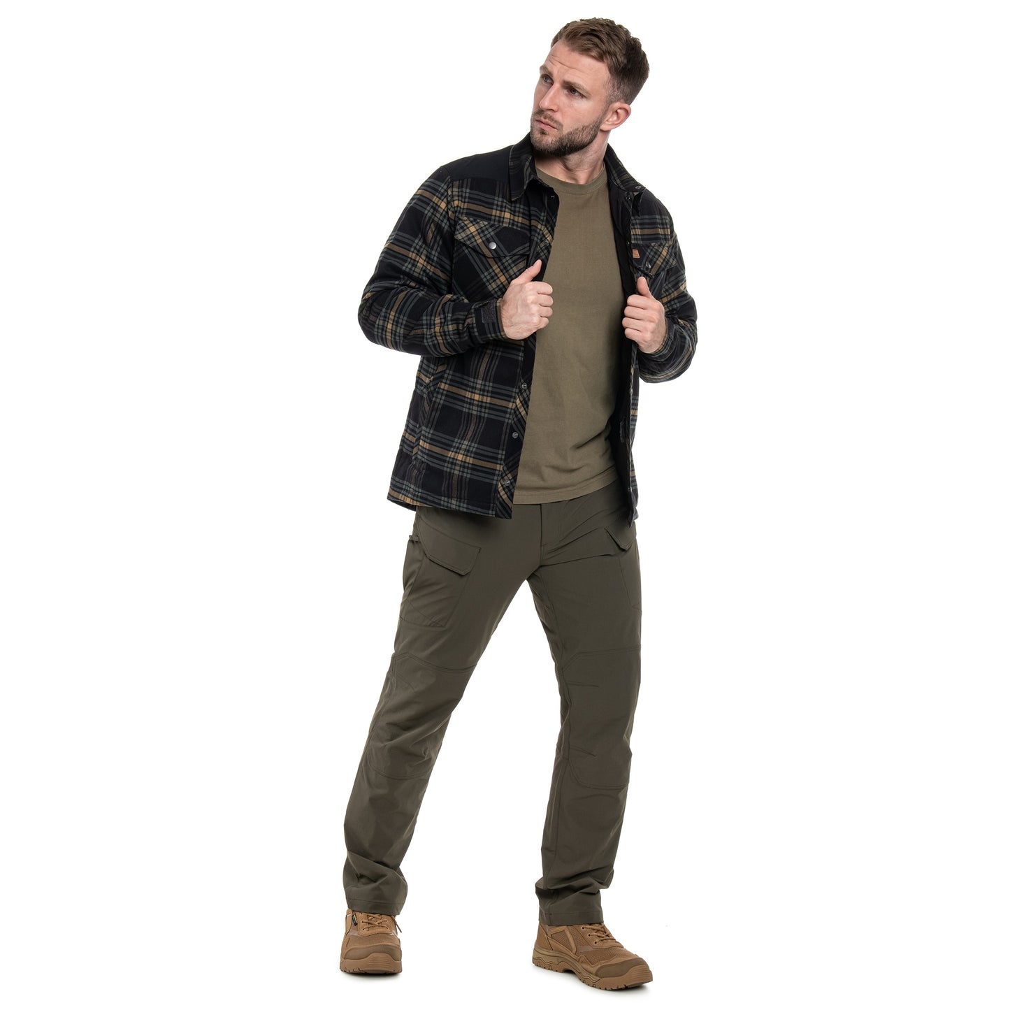 Koszula Helikon Winter Warden Long Sleeve - Slate Moorland Plaid