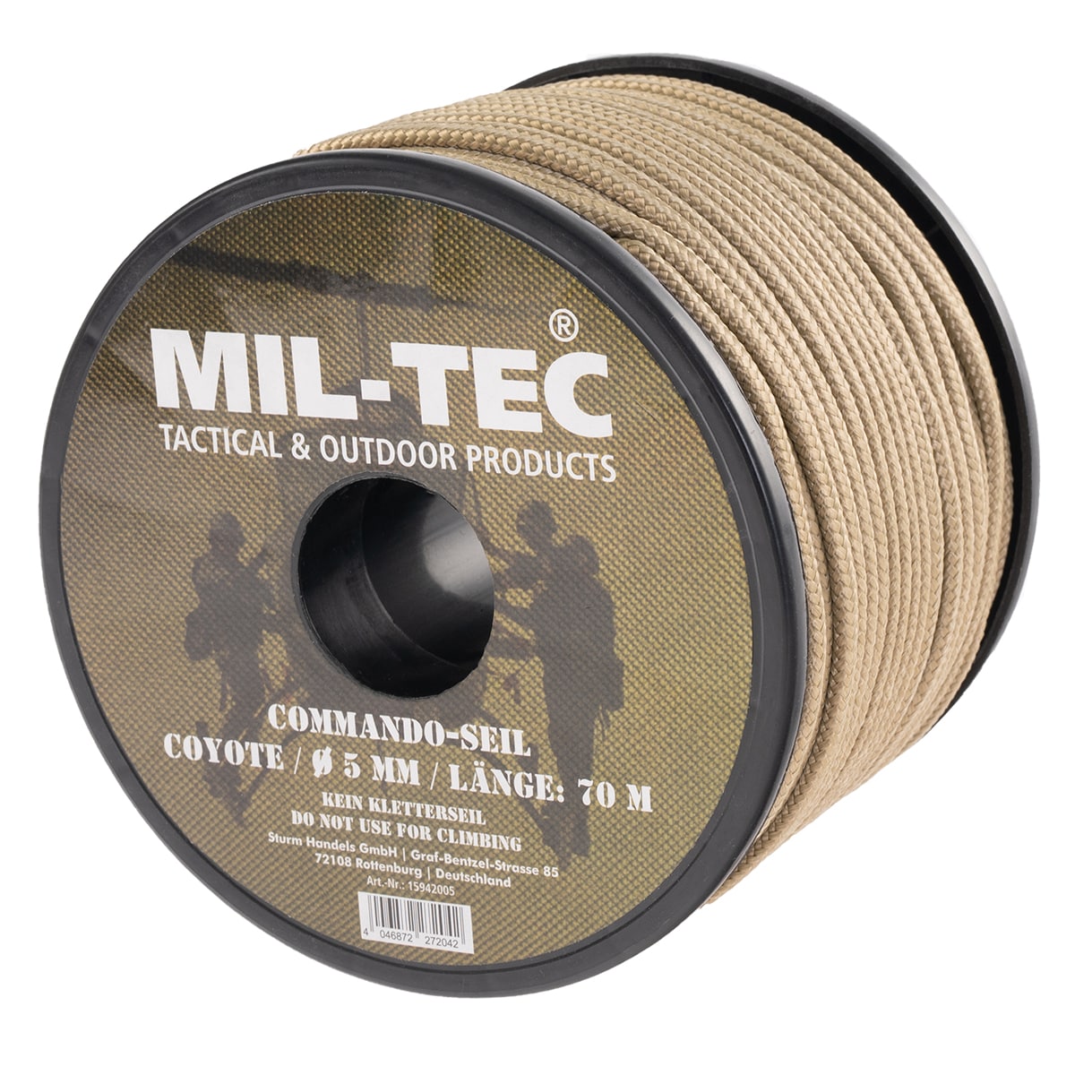 Linka Mil-Tec Commando 70 m x 5 mm - coyote