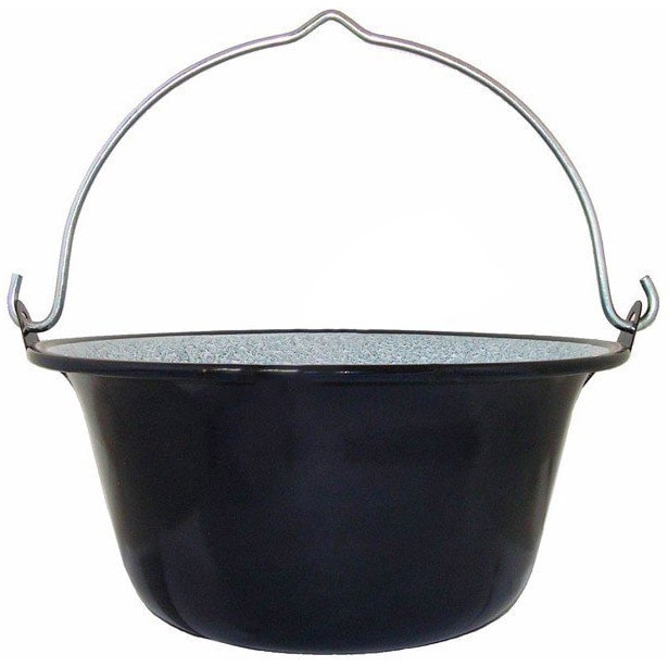 Kociołek węgierski polowy emaliowany MFH 6L Black