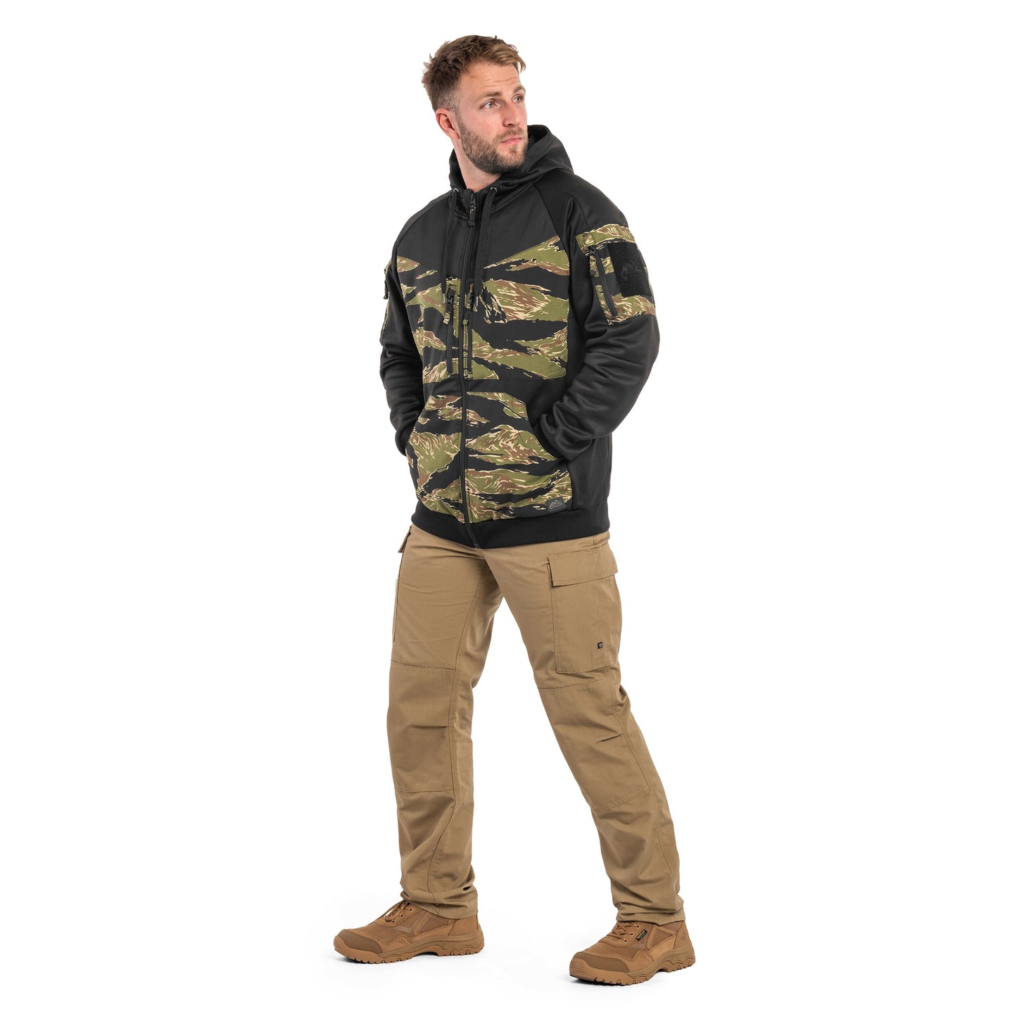 Bluza Helikon Rogue Hoodie - Black/Tiger Stripe