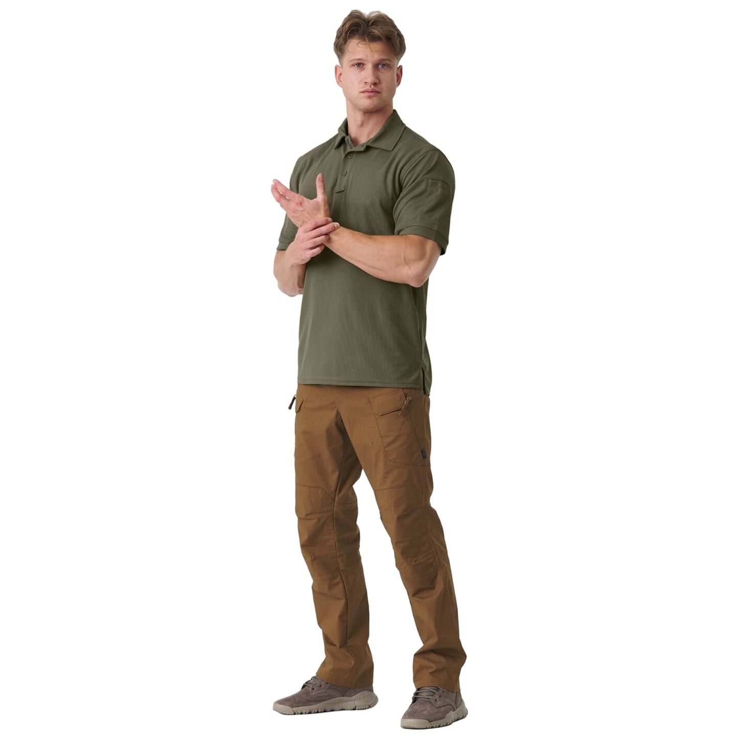 Koszulka termoaktywna Polo Helikon UTL TopCool - Olive Green
