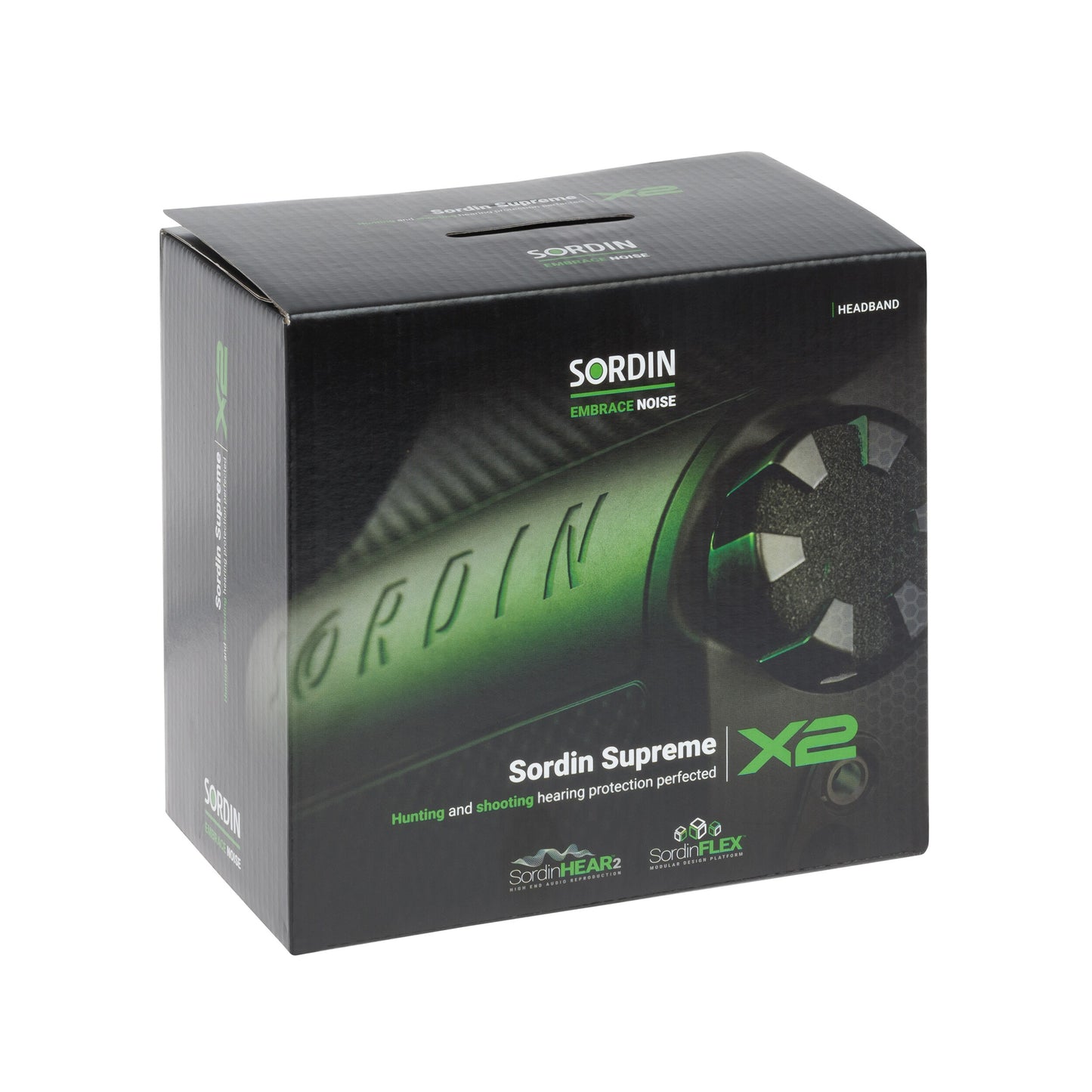 Ochronniki słuchu aktywne Sordin Supreme X2 Memoryfoam Headband - Black