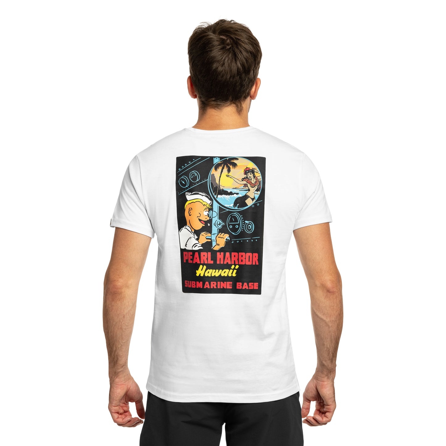 Koszulka T-Shirt Alpha Industries Pearl Harbor Back Print - White