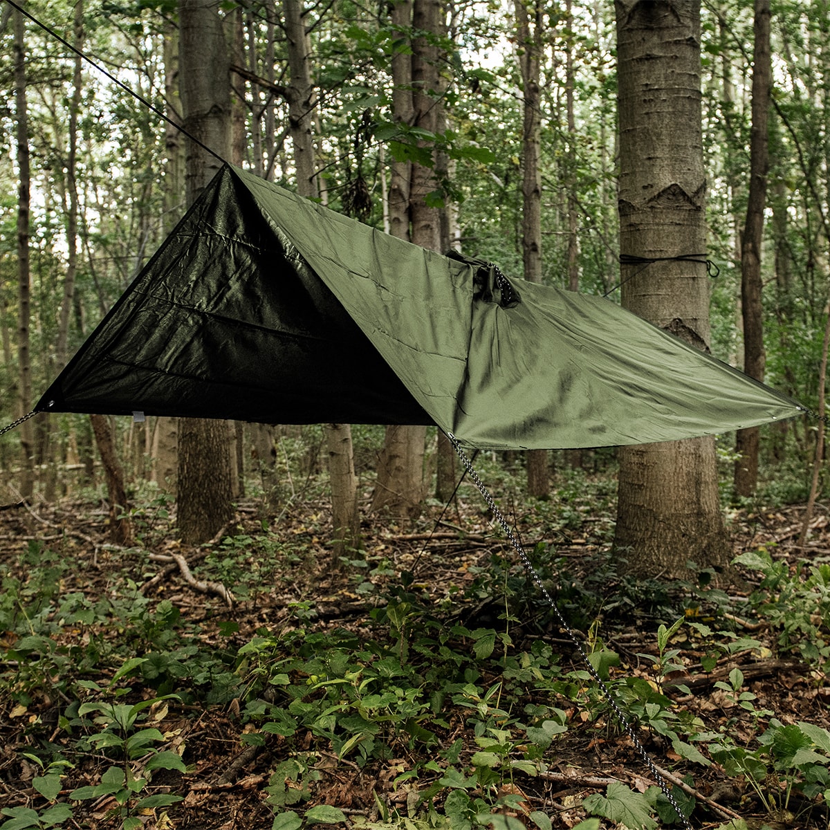 Ponczo Badger Outdoor Rain Poncho Ripstop - Olive