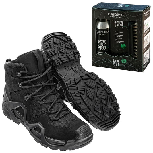 Buty damskie Zephyr MK2 GTX MID TF Black + Care Set Lowa do czyszczenia obuwia - zestaw