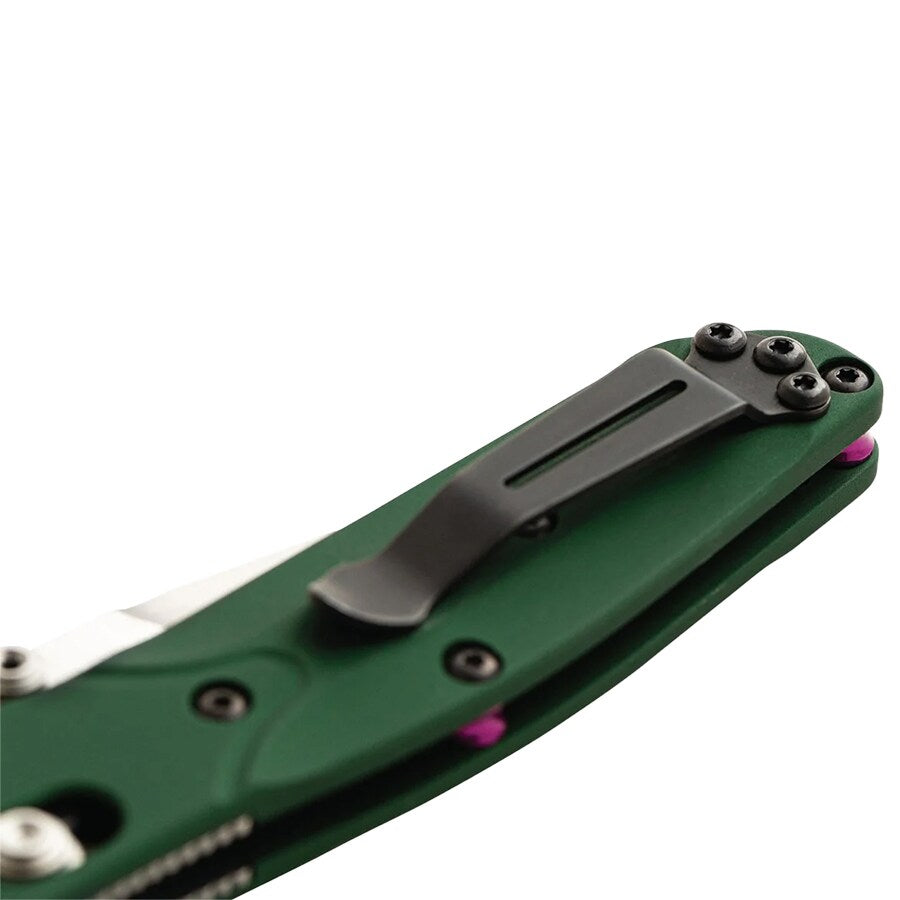Nóż składany Benchmade Mini Osborne CPM-S30V - Green Aluminium