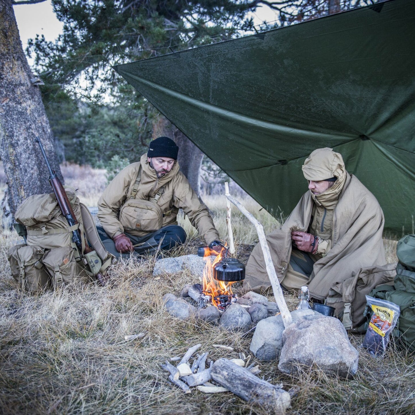 Płachta biwakowa Helikon Supertarp - Taiga Green
