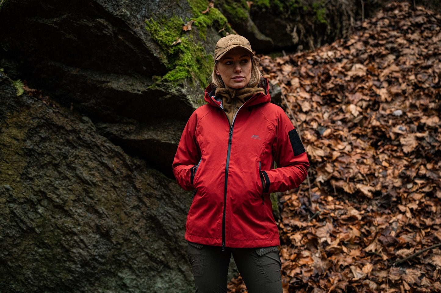 Kurtka damska Helikon Squall Hardshell - Crimson Sky