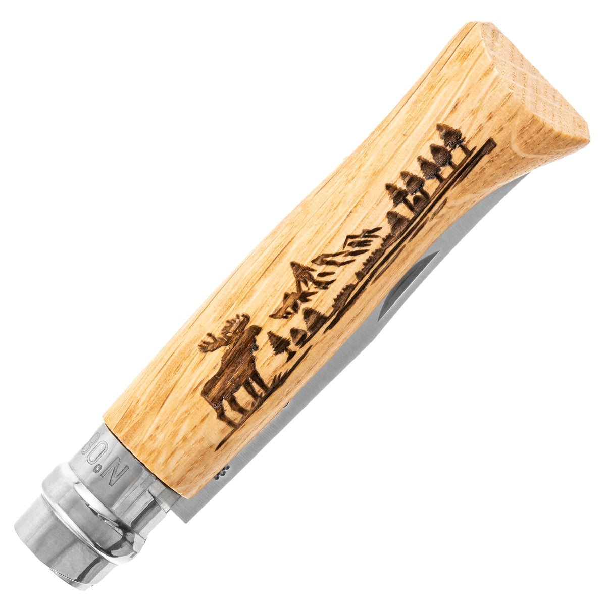 Nóż składany Opinel No.8 Animalia - Moose