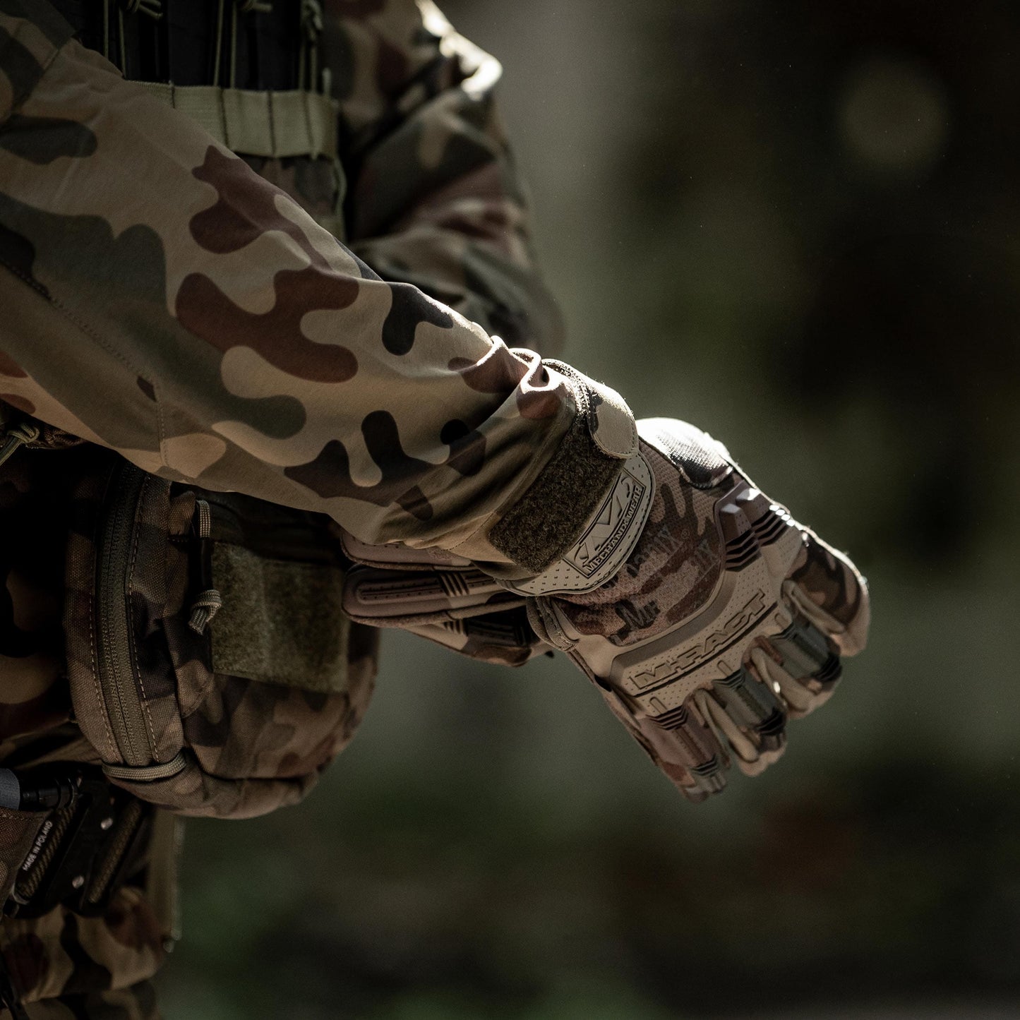 Rękawice taktyczne Mechanix Wear M-Pact - wz.93 Pantera PL Woodland