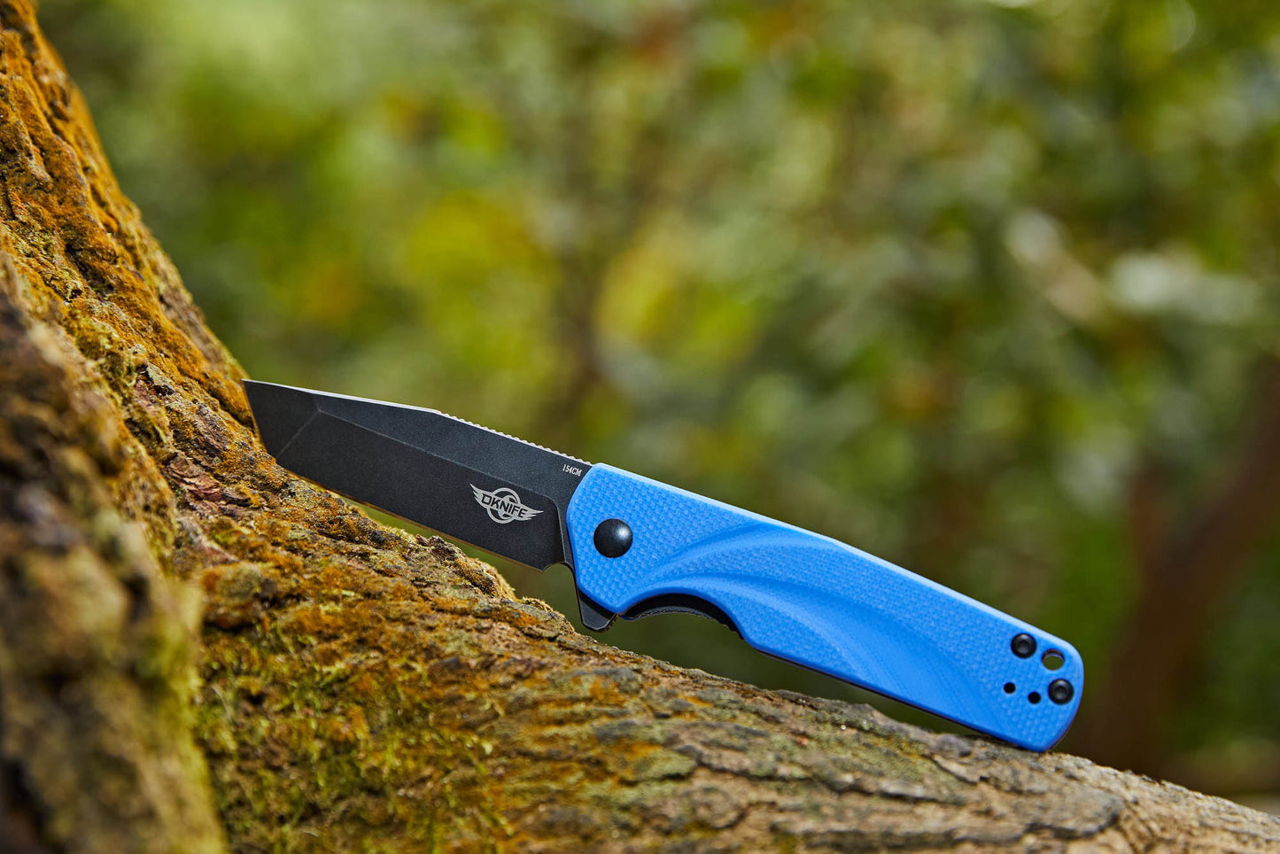 Nóż składany Oknife Ratel Blue - stal nierdzewna 154CM