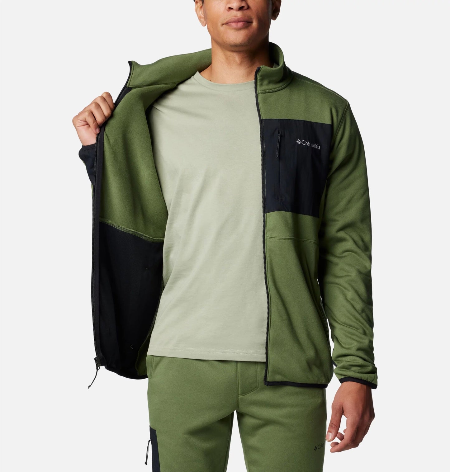 Polar Columbia Hike II Technical Fleece - Canteen/Black
