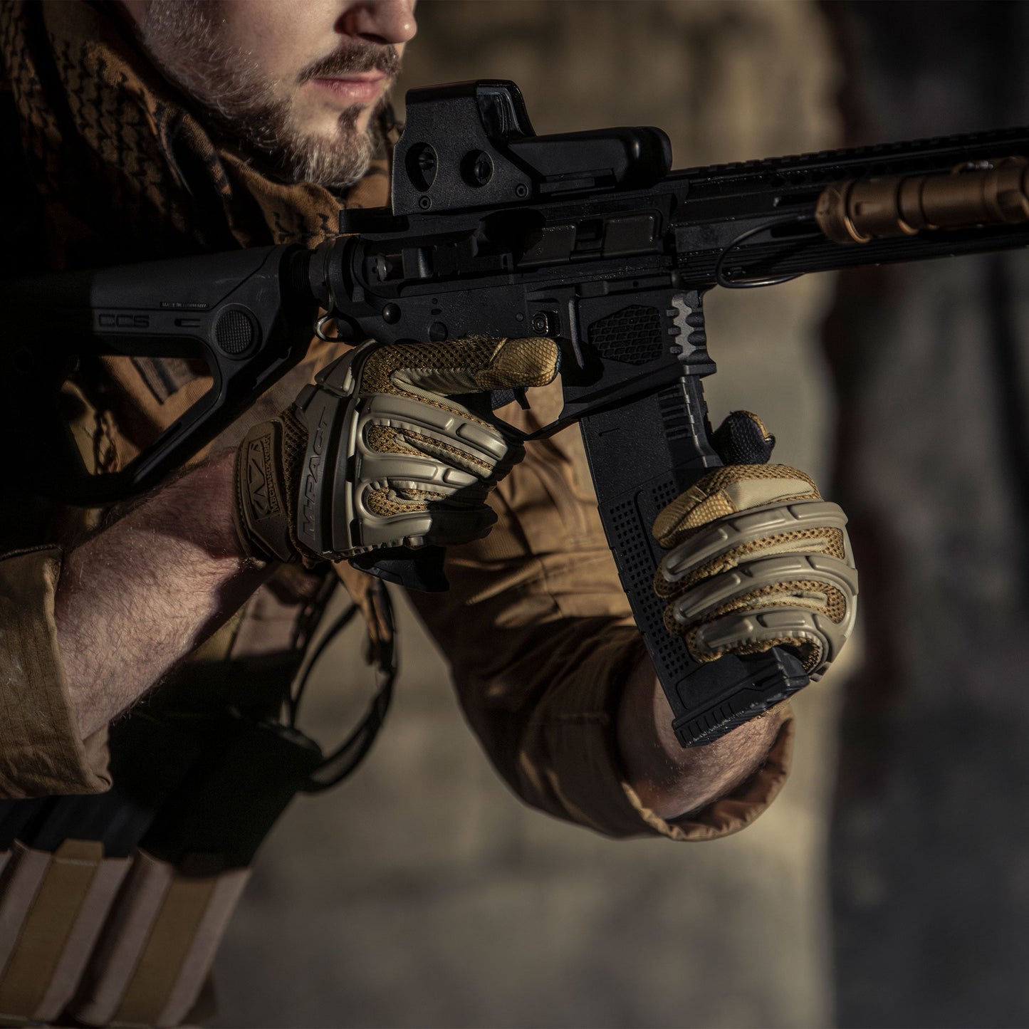 Rękawice taktyczne Mechanix Wear Arid M-Pact Coyote
