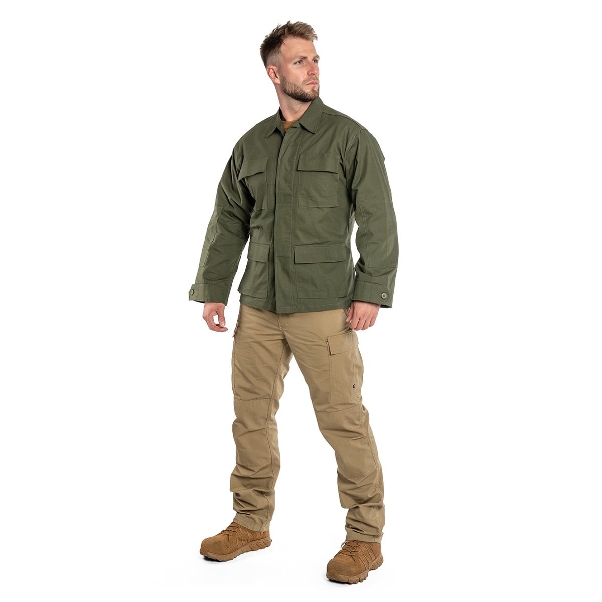 Bluza wojskowa Mil-Tec Teesar BDU Rip-Stop - Olive