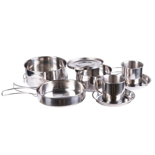 Zestaw naczyń Mil-Tec Stainless Steel Cook Set - 8 elementów