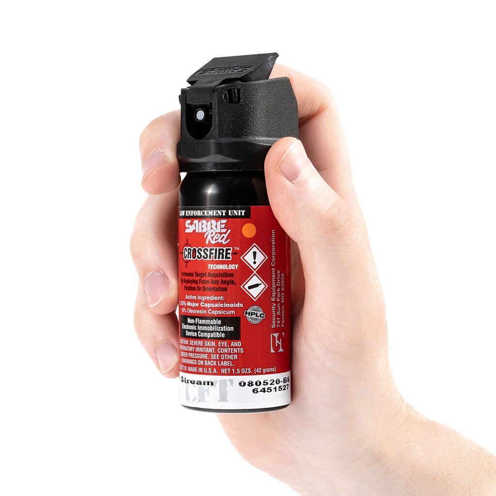 Gaz pieprzowy Sabre Red Crossfire 47,9 ml - strumień
