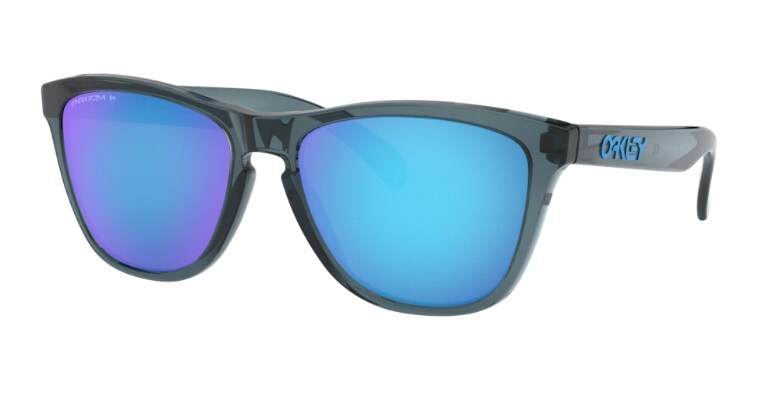 Okulary przeciwsłoneczne Oakley Frogskins Crystal Black Prizm Sapphire Polarized