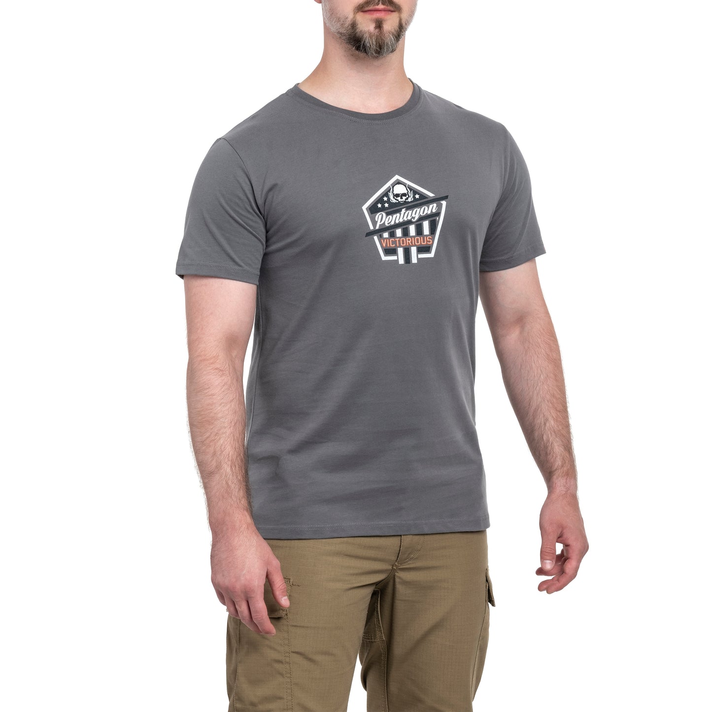 Koszulka T-Shirt Pentagon "Victorious" - Wolf Grey