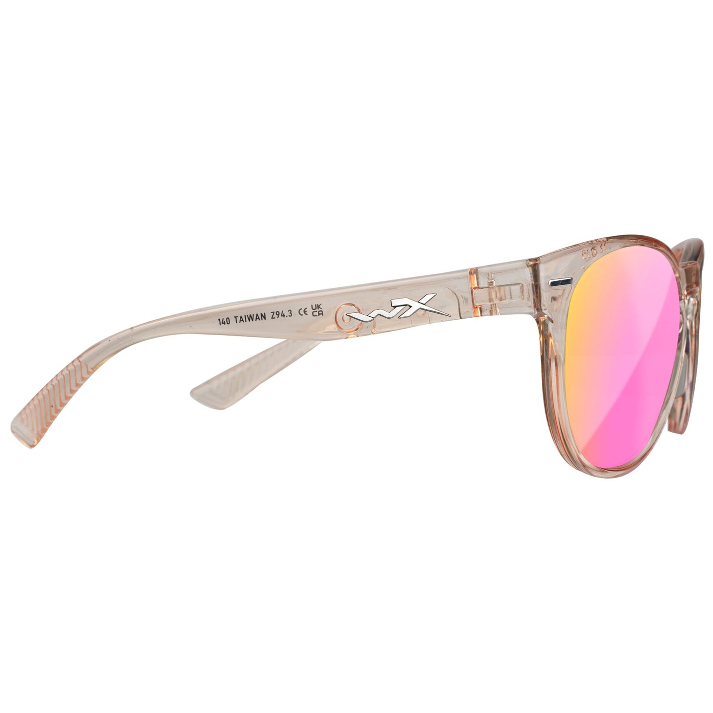 Okulary damskie Wiley X Covert - Captivate Polarized Rose Gold Mirror/Gloss Crystal Blush