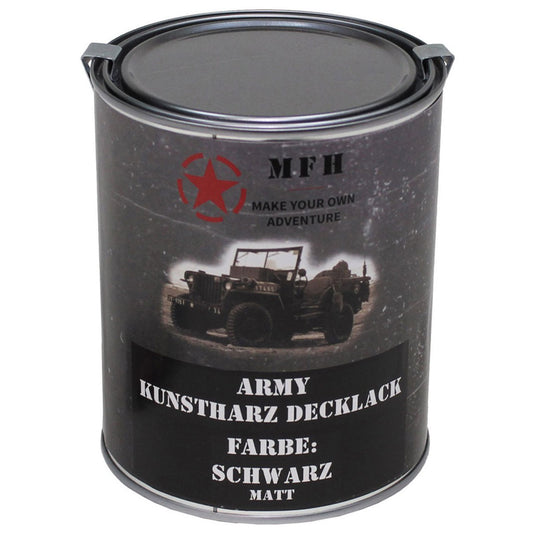 Farba Wojskowa w puszce MFH 1 l - Black